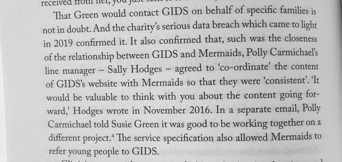 We’ve known since 2019 of direct emails between Susie Green and gids director Polly Carmichael and other board level members of Tavistock Trust: these were part of Mermaids’ data breach in 2019. Made it surprising when Tavistock said they didn’t have anything. From my book: