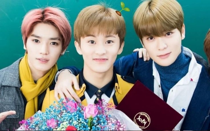 jaeyong with their first son, mark.