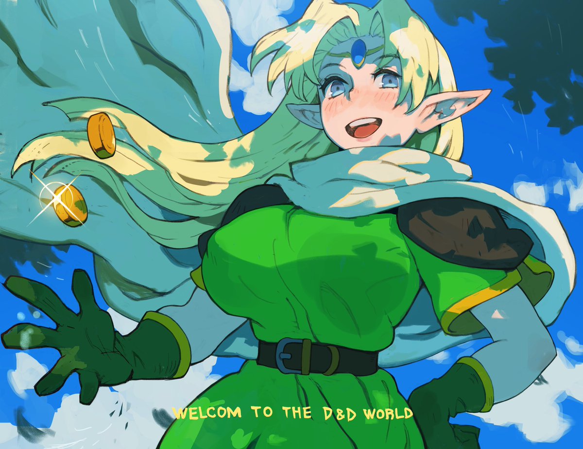 ✨Welcome To The D&D World!✨
I drew a beautiful elf who took countless coins from my wallet when I was in high school!🧝🏻‍♀️🥰
#dungeonanddragons #shadowovermystara  #Elf