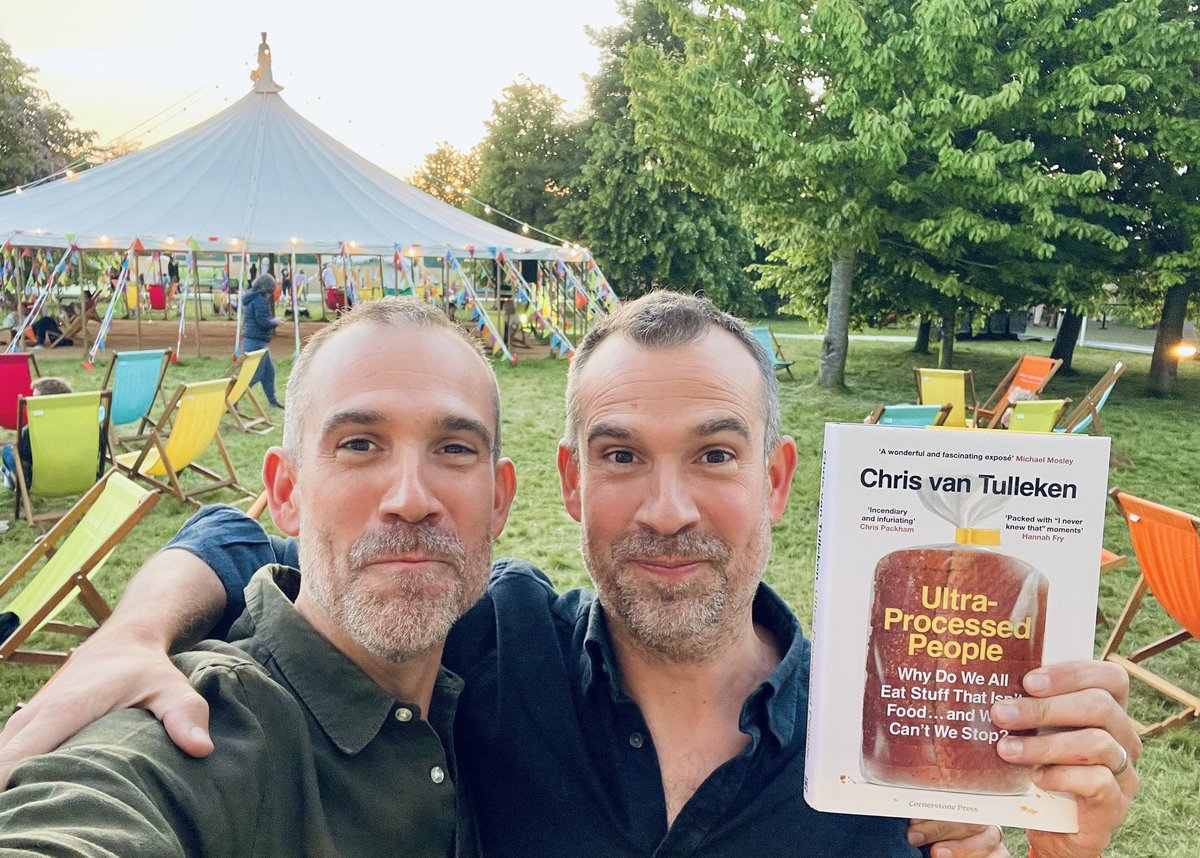 On my way to <a href="/hayfestival/">Hay Festival</a> with No.1 Best-selling author (and brother) <a href="/DoctorChrisVT/">Chris van Tulleken 🏳️‍🌈</a> to talk about our <a href="/BBCRadio4/">BBC Radio 4</a> show #AThoroughExamination and #UltraProcessedFood. If you’re coming then bring some UPF &amp; eat along! We start at 10am!

amazon.co.uk/Ultra-Processe…