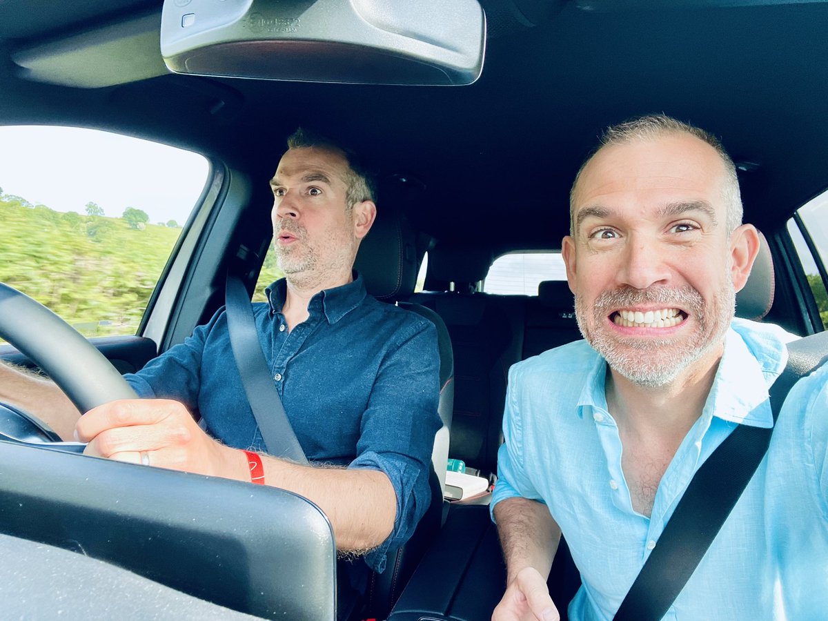 xandvt's tweet photo. On my way to @hayfestival with No.1 Best-selling author (and brother) @DoctorChrisVT to talk about our @BBCRadio4 show #AThoroughExamination and #UltraProcessedFood. If you’re coming then bring some UPF &amp; eat along! We start at 10am!

https://t.co/IkRBV3CzZR https://t.co/cVHGvVdmFF