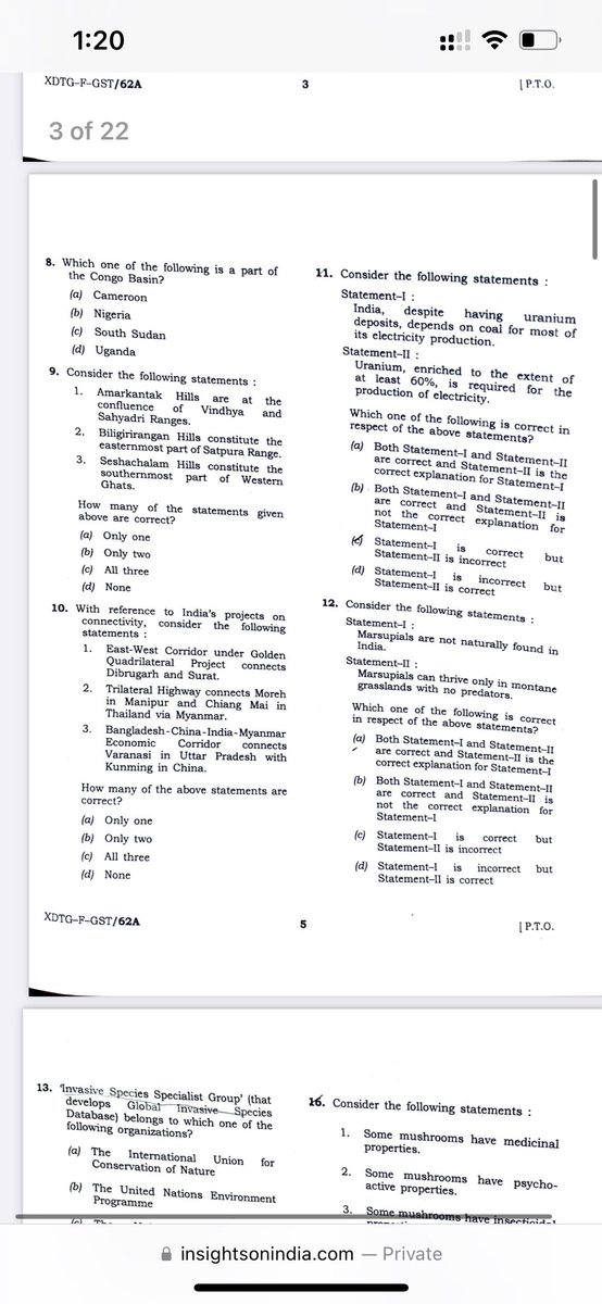 AnswerIAS's tweet photo. Upsc prelims GS 2023 GS 1 (Part:1)
#answerias #upscmotivation #success #upsc2023 https://t.co/dTdofKytM5