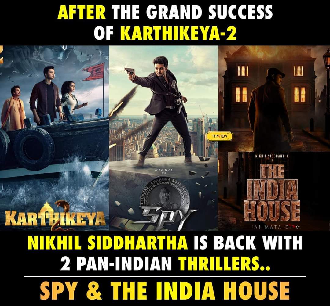 #Nikhil on a roll🔥🔥
#Karthikeya2 #Spy #TheIndiaHouse 

credit: #Thyview

Follow:- @hyd7am 

#RamCharan𓃵