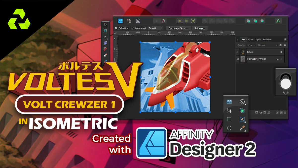 Watch my new video using Affinity Designer 2. Volt Crewzer 1 in isometric. youtu.be/tcRW57gfrzU?su… #AffinityDesigner2 #MadeInAffinity #isometricdesign