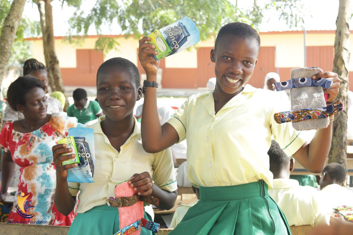 Boa_Daakye's tweet photo. For every girl, right to a safe period.
We are committed to ensuring an end to period poverty among the girls we serve in our adopted schools in the Central Region.
Read more about our work here, https://t.co/jfaSp0HWpJ
#boadaakye
#MHD2023
#WeAreCommitted
#EndPeriodPovertyNow https://t.co/8DEfHsRT6u