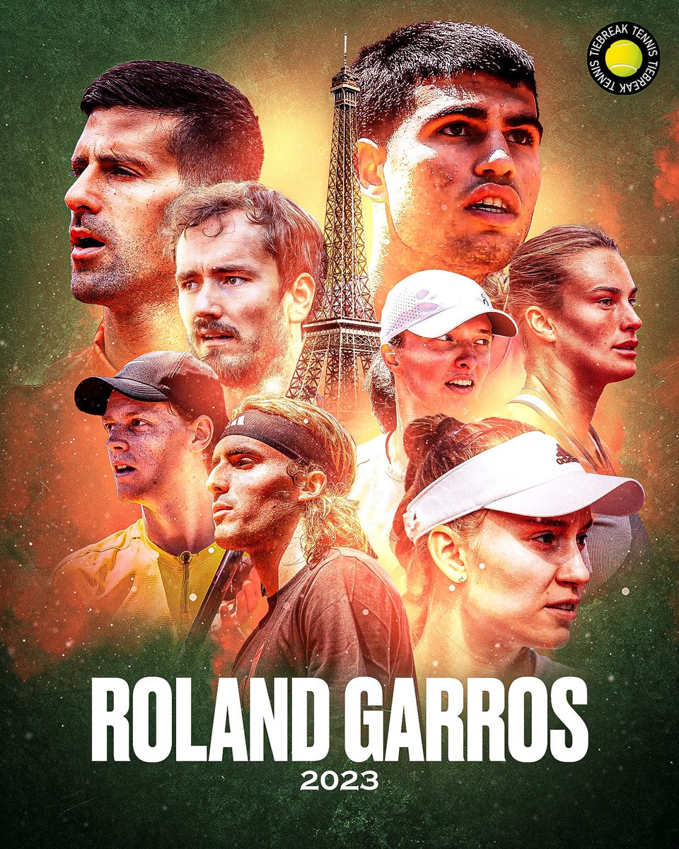 𝐇𝐞𝐫𝐞.𝐖𝐞.𝐆𝐨. 🇫🇷

The second Grand Slam of 2023 starts today! 🏆

#rolandgarros #frenchopen #paris #tiebreaktennis #grandslam #tennis #atp #wta