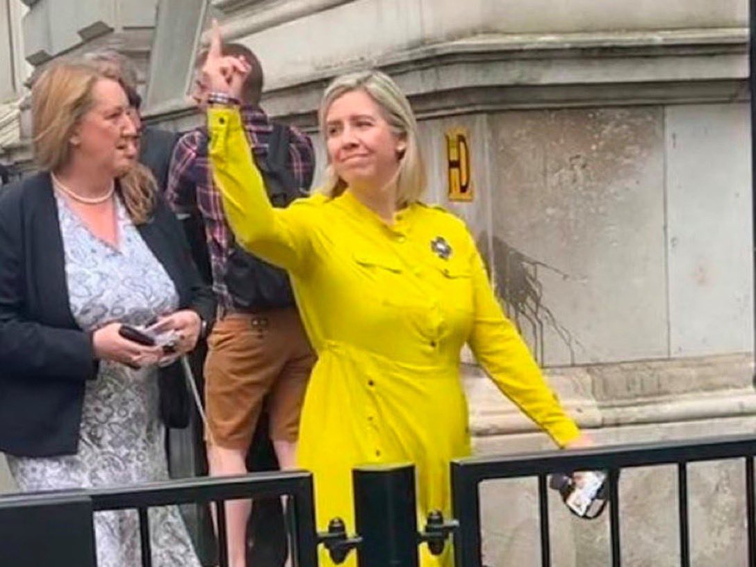 Nadine Dorries clearly still shit faced so they send out the next best mad hag to bat for Johnson .... Andrea fucking Jenkyns.