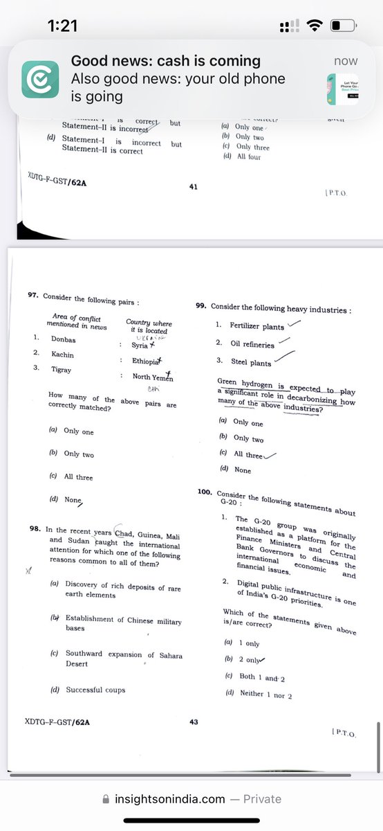 AnswerIAS's tweet photo. Upsc prelims GS 2023 GS 1 (Part:6)
#answerias #upsc #success #upsc2023 https://t.co/QaamsUkIJc