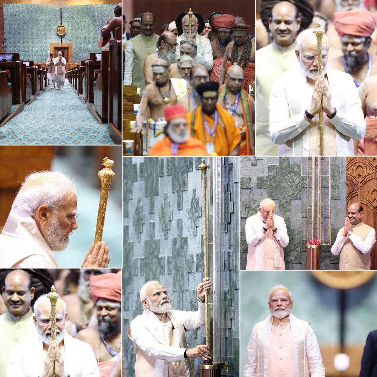 सम्मान, लोकतंत्र के मंदिर का!

@PMOIndia #SengolOfIndia
#Sengol #SengolInParliament
#MyParliamentMyPride