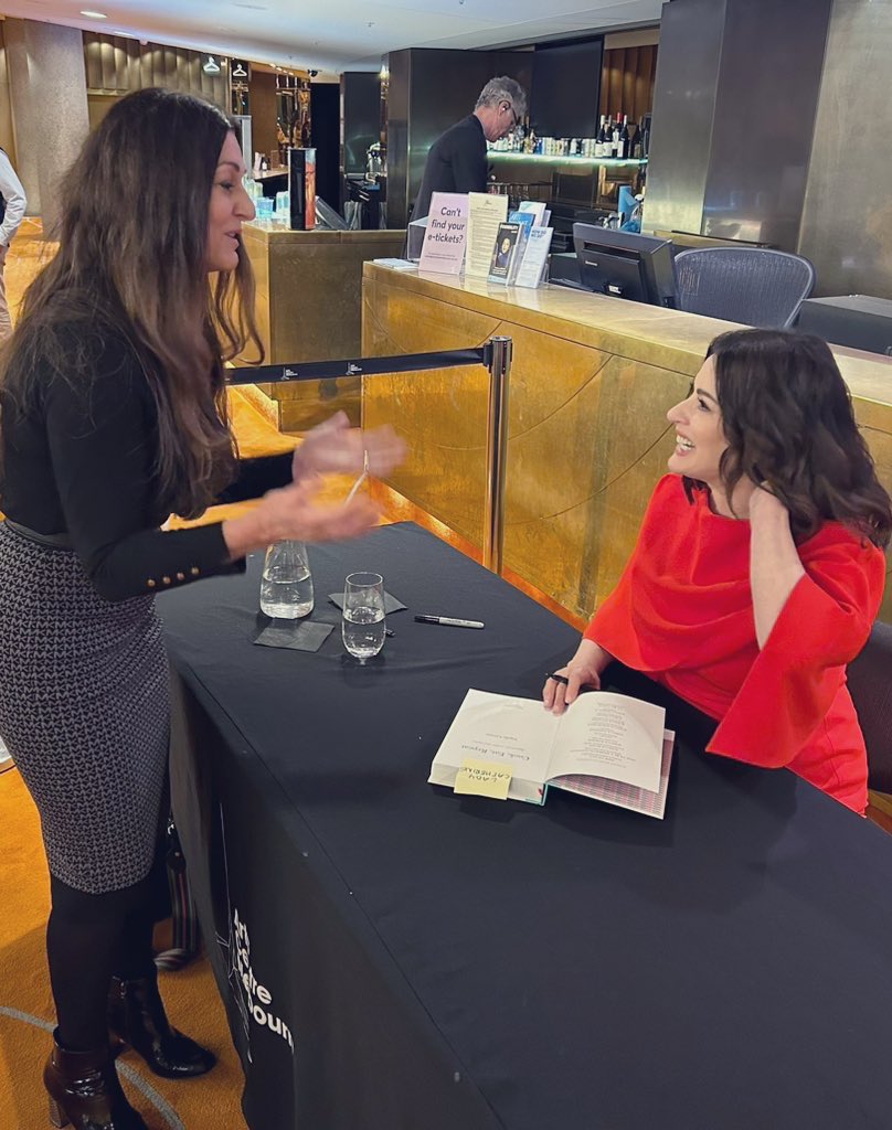 Chatting to the wonderful <a href="/Nigella_Lawson/">Nigella Lawson</a> after her Melbourne show. Such  an inspiration to passionate home cooks and women in business like me 👏🏼👏🏼 #cookeatrepeat #nigella #nigellalawson #inspired #BookReview #Entrepreneur #Foodie  #homecook