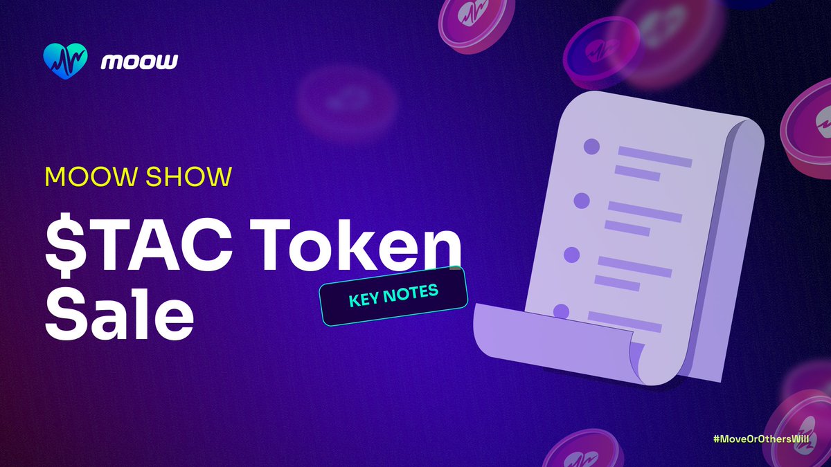 MOOWERs, yesterday we had an absolutely unforgettable show, packed to the brim with essential information about the upcoming Private Community $TAC Token Sale 😎

We've meticulously curated all the juicy details just for you, and they're all waiting for you in this captivating