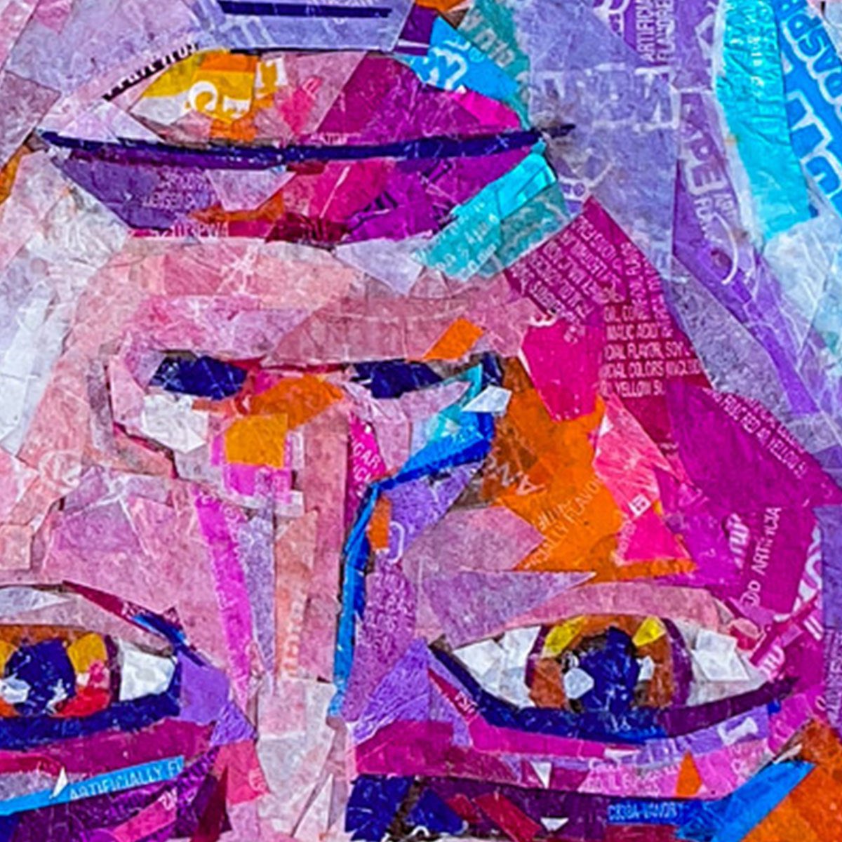 popwrapart's tweet photo. Recent work completed. “Miles Across the Spiderverse” made with candy wrappers. 11x17, 2023. Looking forward to the movie next week. #AcrossTheSpiderVerse @SpiderVerse #MilesMorales #candywrappers #popart https://t.co/cHEY3o1GIU