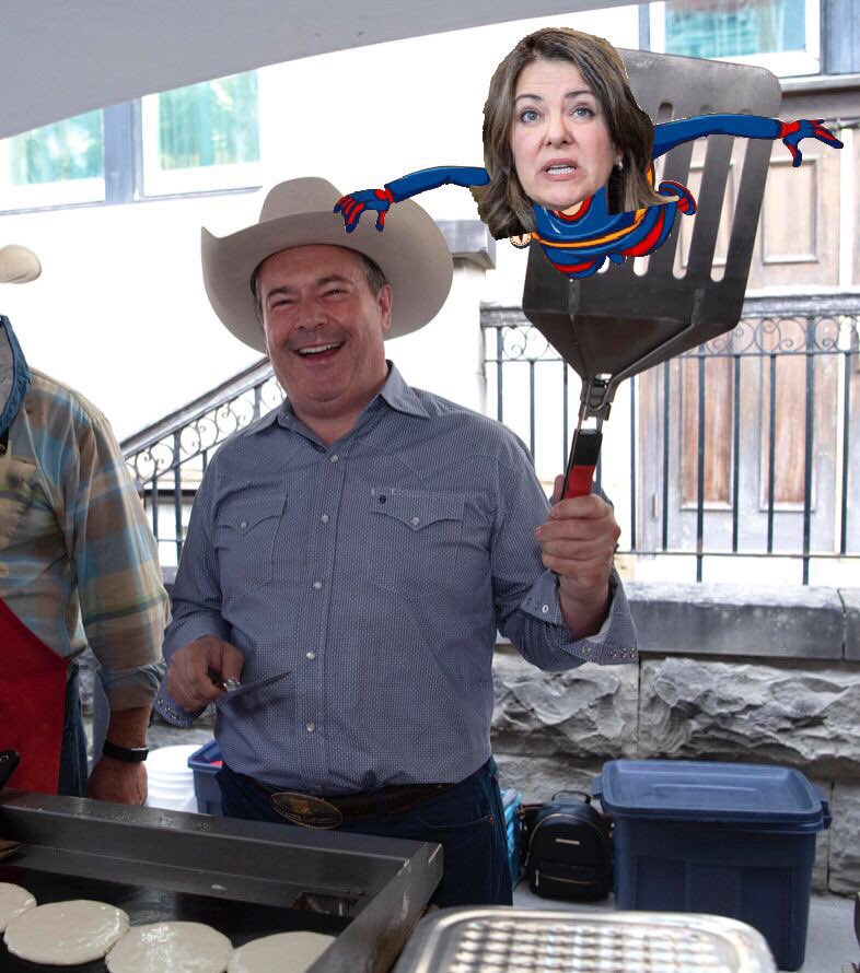 Danielle Smith flip flops more than Stampede pancakes" - <a href="/RachelNotley/">Rachel Notley</a> 
#ableg #abvotes
