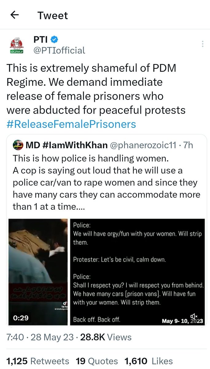 TheDanishsakhi's tweet image. #propagandaAlert #Fakenews 👇

 پی ٹی آئی کا آفیشل پیج اور کارکن 2 مئی کے مجرموں پر پنجاب پولیس کے چھاپے کی یہ ویڈیو سوشل میڈیا پر پوسٹ کر رہے ہیں، اور الزام لگا رہے ہیں کہ قانون نافذ کرنے والے اداروںے  9مئی کے واقعے کے بعد پی ٹی آئی خواتین کو  جنسی طور پر ہراساں کر رہے ہیں۔