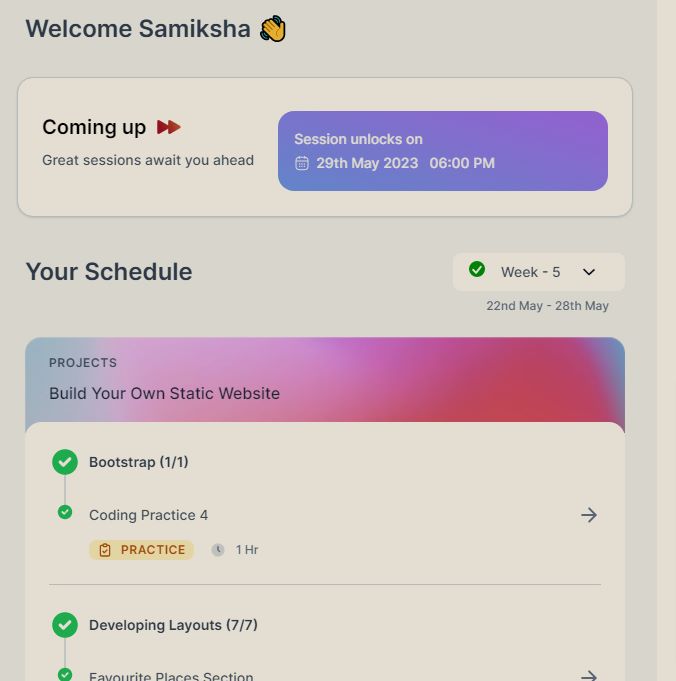 alostcookiehehe's tweet image. #Codetowinchallenge 
Week 5
Day 7
✅ Completed
✨✨✨✨✨✨✨✨✨
 It was very fun all this week I am looking forward for more such challenges and yeah very excited for today&apos;s session with meesho 
🔺 Also I will post twice a week not   daily now
#ccbp #nxtwave #Coding #program
