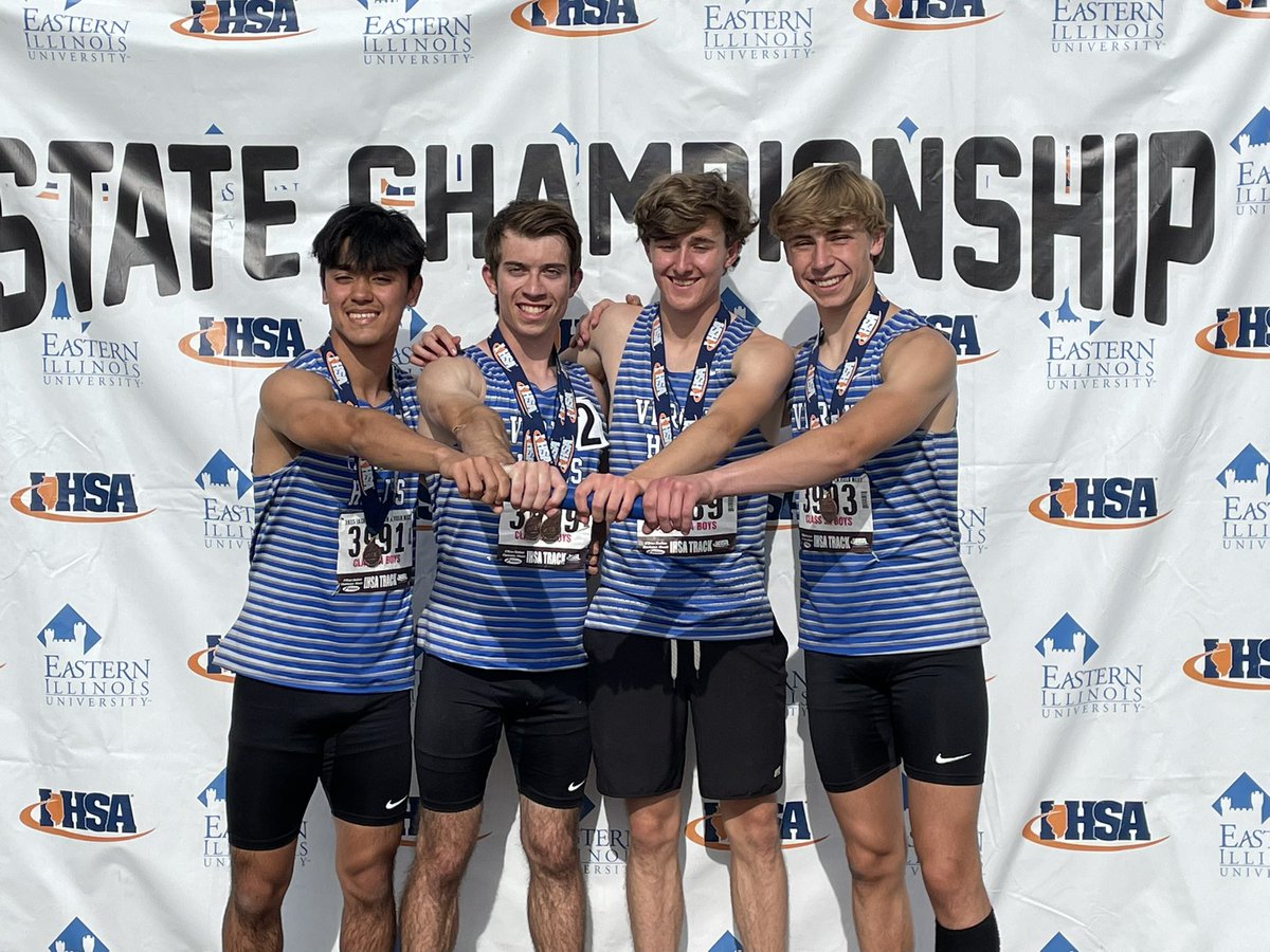 Vernon Hills Boys T&F (@vhboystrack) on Twitter photo A great state finals weekend for VH T&F! PRs, school records, & all-state performances.
4x800m Relay - 34th
Jaden Buford PV - 15th (PR)
Jake Slavish 300H - 7th (SR)
4x400m Relay - 5th (SR)
<a href="/VHHSAth/">VH Cougars</a> A great state finals weekend for VH T&F! PRs, school records, & all-state performances.
4x800m Relay - 34th
Jaden Buford PV - 15th (PR)
Jake Slavish 300H - 7th (SR)
4x400m Relay - 5th (SR)
<a href="/VHHSAth/">VH Cougars</a>