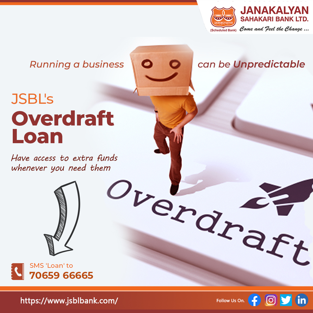JanakalyanBank's tweet photo. Janakalyan Sahakari Bank's Overdraft Business Loan

For more details SMS 'Loan' to 70659 66665

#BusinessSupport #OverdraftLoan #FinancialSecurity #JanakalyanSahakariBank #JSBLBANK

To Know More click : https://t.co/tfFlklOSrb https://t.co/NpEwOf9oBG