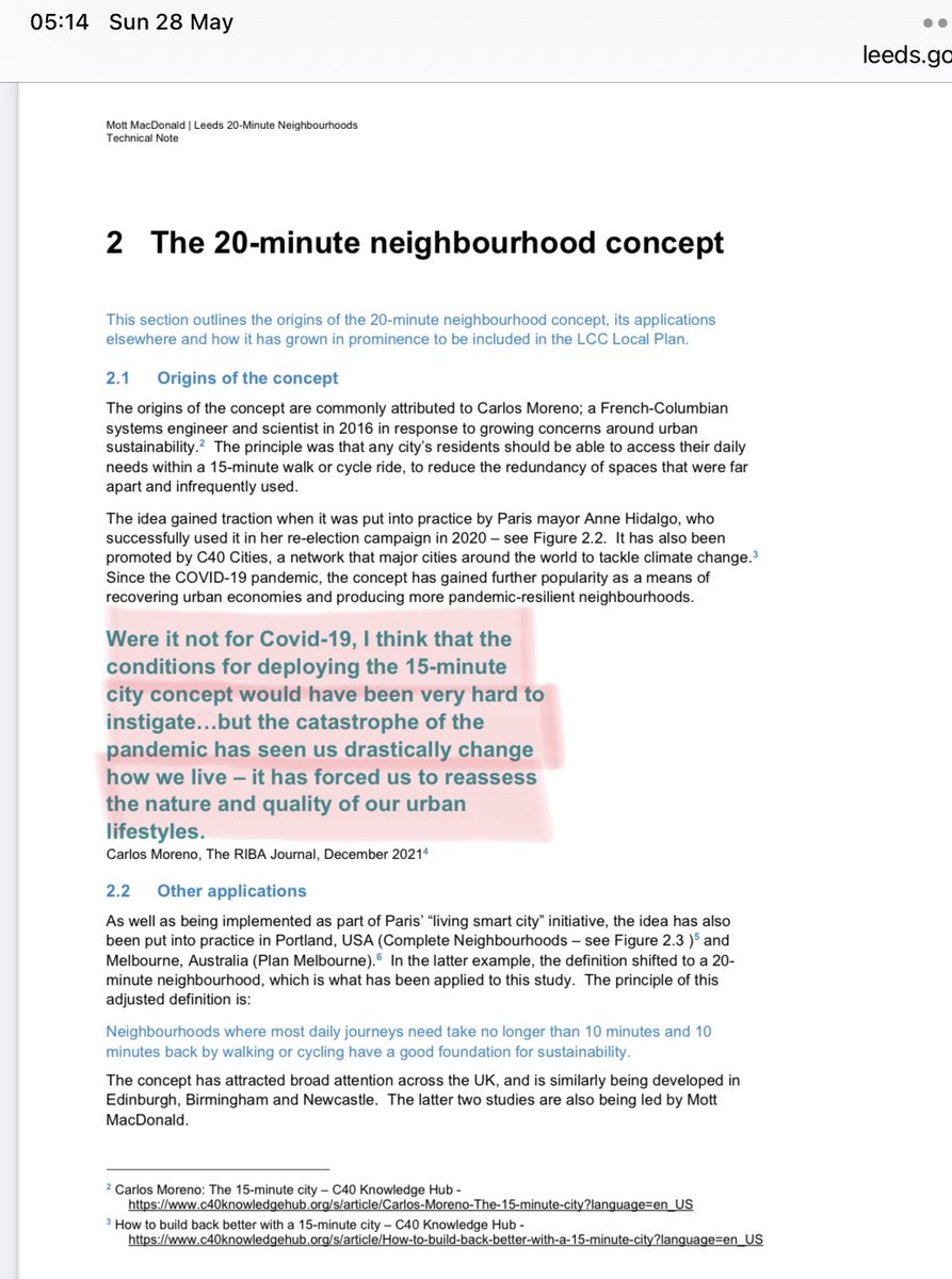 SandraWeeden's tweet photo. 🚨LEEDS: another city to become a 20 min NEIGHBOURHOOD!

‘were it NOT FOR COVID-19’ the conditions for deploying the concept would have been very hard to instigate?’

How fortuitous!

Couldn’t have been handier than if ‘Covid’ had been planned, could it? 🤔

https://t.co/1BrKVViZjZ