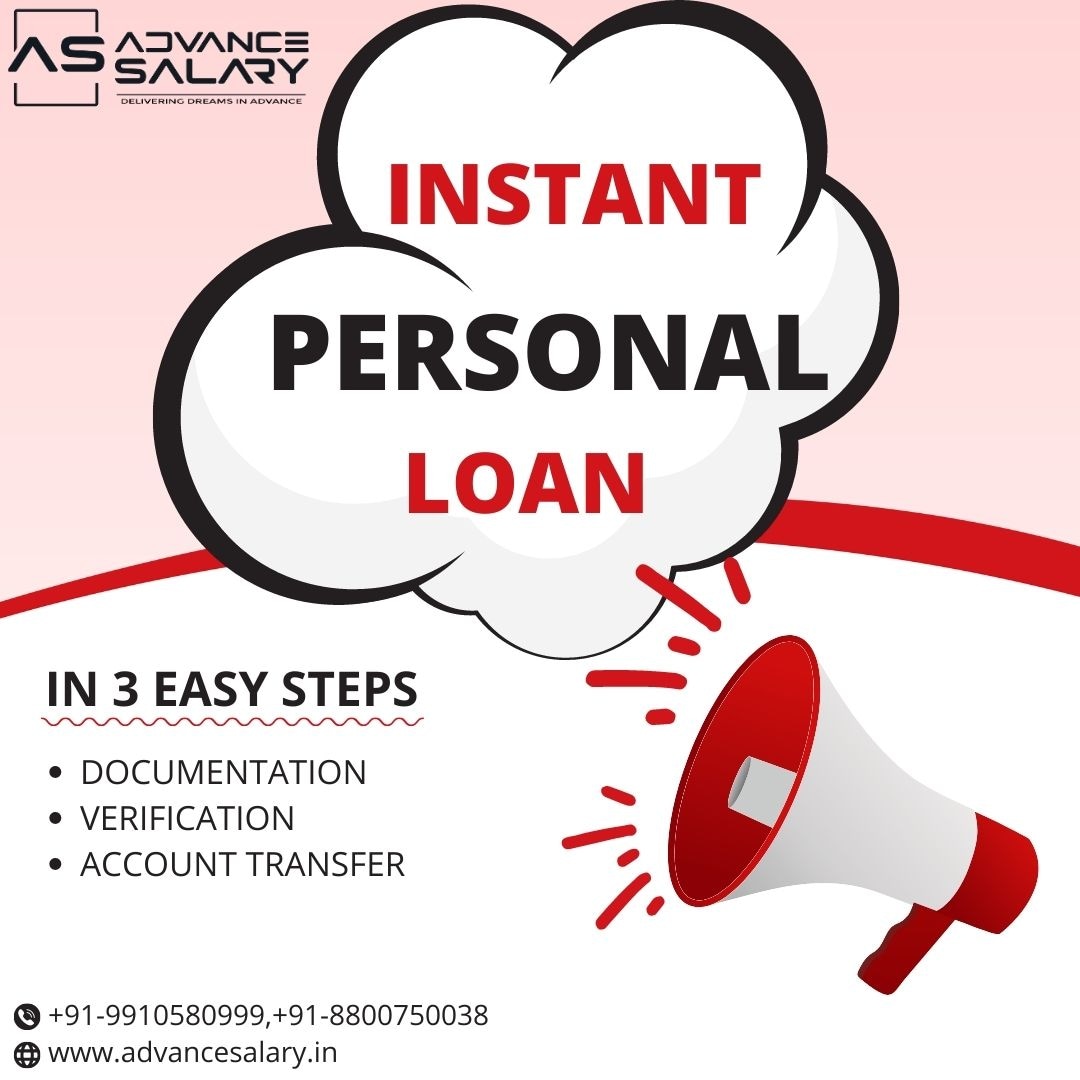Instant personal loan in 3 easy steps.