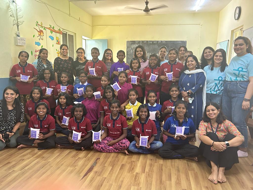 OfficialBSENS's tweet photo. 28-May-2023-Menstrual Hygiene Day!
If naari( females) empower naari ( females), sooner, we will be a part of a progressive society and part of a world, unburdened by stereotypes and stigma.
We educated 96 young girls and they feel very confident after the session. https://t.co/GYT7cMxKjf