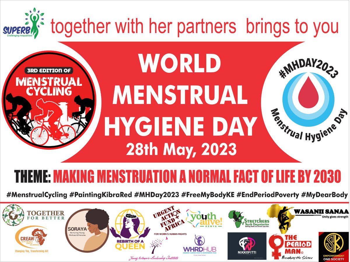 Happy world Menstrual Hygiene Day 2023
DC ndio base Leo.
Let's make menstruation a normal fact of life by 2030
#freemybodyke 
#endperiodshame 
#EndPeriodPoverty