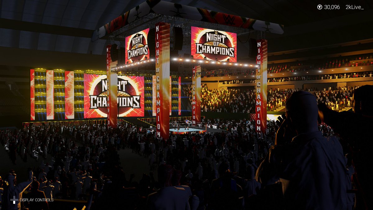 2KLive_'s tweet photo. Made this one pretty fast considering the amount of custom work I had to do... beat my own record⌛️
Thinking about releasing this tomorrow once i finish the matchup screen.

Night Of Champions '23 Arena Mod w/ Saudi Arabia Crowd

#NightOfChampions #WWE #WWE2K19 #WWE2K23 https://t.co/kRogmy46gV
