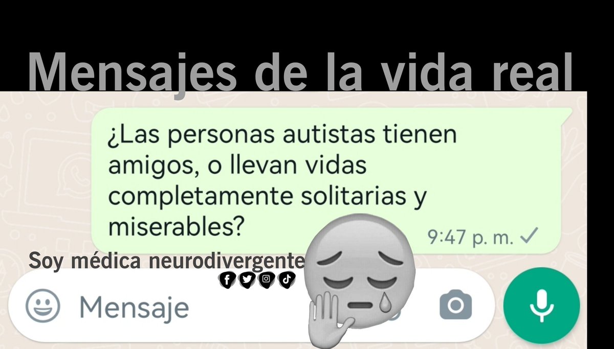 TeaVallarta's tweet image. Abro hilo, sobre una respuesta que dio, una asistente de educación especial, a la pregunta de un alista, de que si las personas autistas tenemos amigos, o llevamos vidas completamente solitarias y miserables⤵️
#SoyAutista #Neurodivergente #Introvertida #MeGustaSerDiferente