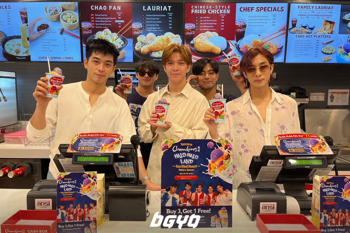 bgyo_ph's tweet image. #BGYO | Seize the summer heat with your ultimate favorite @chowking_ph Super Sangkap Halo-Halo! ☀️

#13SangkapSarapSummer #ChowkingHaloHaloxBGYO
