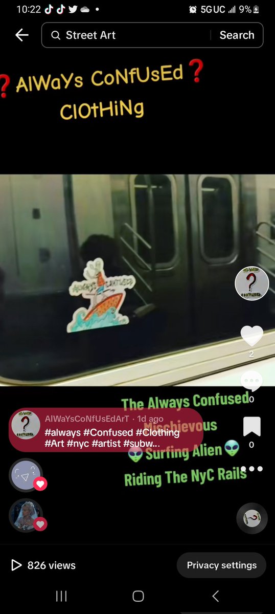 ArtConfusing's tweet image. Always Confused Mischievous
Surfing Alien Riding The #NyC #Subway #Rails
#always #Confused #Surfing #Alien #original #art #design #stickers #originalart #myart #nyc #artist #fyp #foryou #retweet #share #nycart #fy #SmallBusiness #Confusion #swag #Invasion #skateboarding #skate