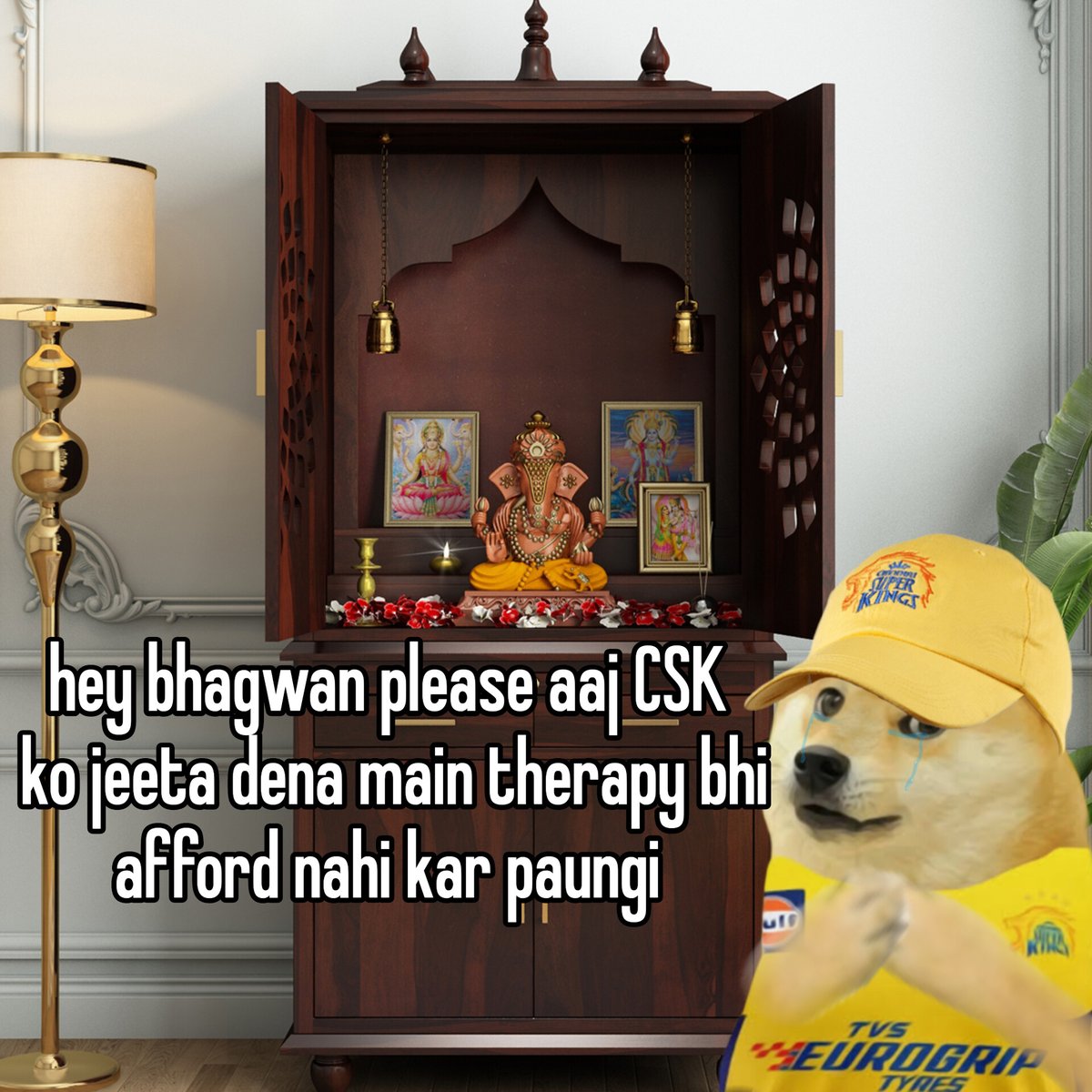 Bs aaj CSK jeet jaaye 🤌🏻🥺