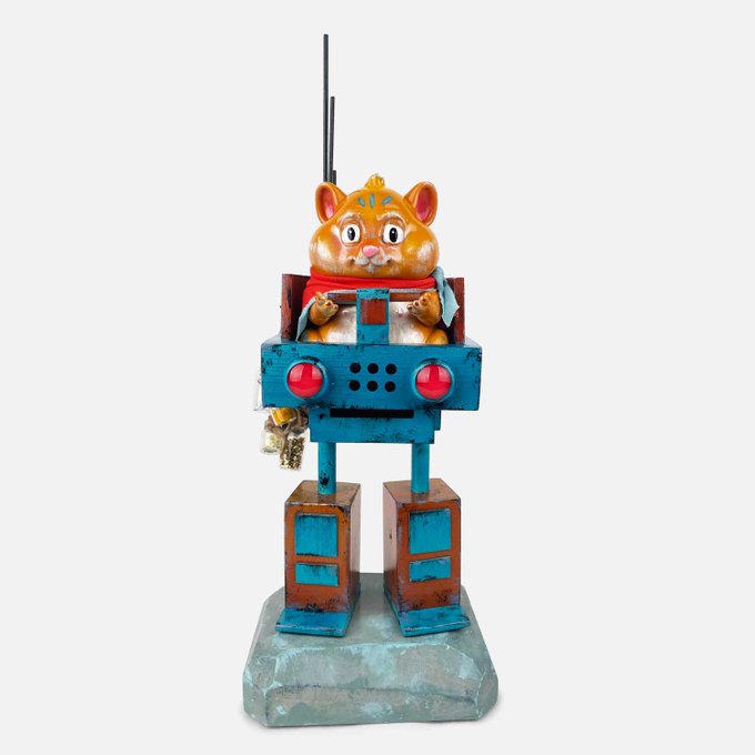toysrevil's tweet image. #toynews: #HUNGRYHAMSTER Custom Show at #rotofugi opened May20 thru Jun18. Stay connected to @rotofugi for online availability of customs &amp;amp; vinyl figures, or sign up at previews.rotofugi.com for first  shot at the customs.

WHAT: rotofugi.com/blogs/news/hun…