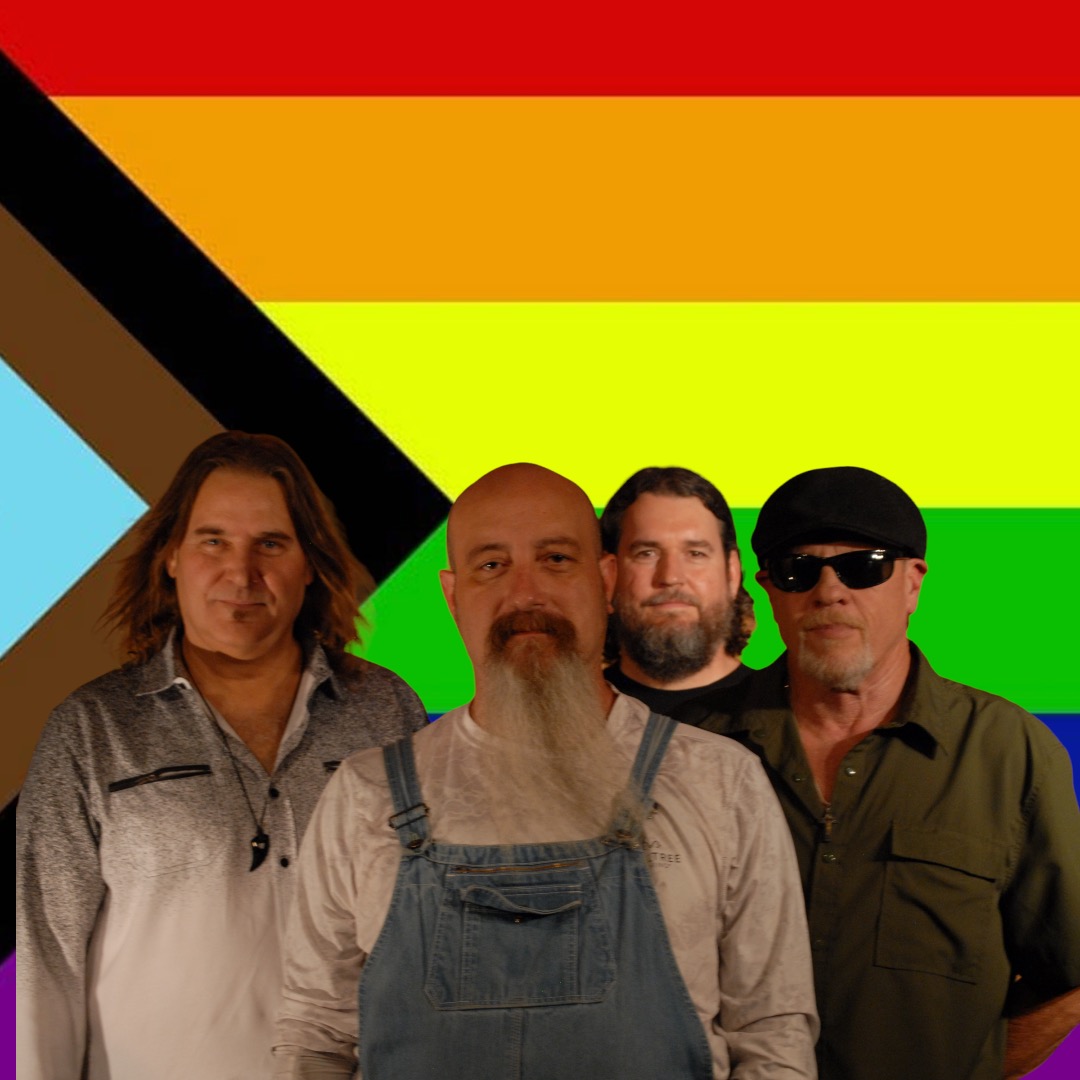 Sharing these pride pics my dad made for his band for me last Pride2022 🤣