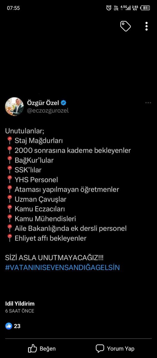 herkes düşündü iktidar unuttu 16 milyon oy gitti #AKPyeOyYok 
#AKParti 
#RecepTayyipErdogankazanacak #RTE #RecepTayyipErdogan 
#vedatbilgin #akpartiyeoyçok #bybekirbozdag