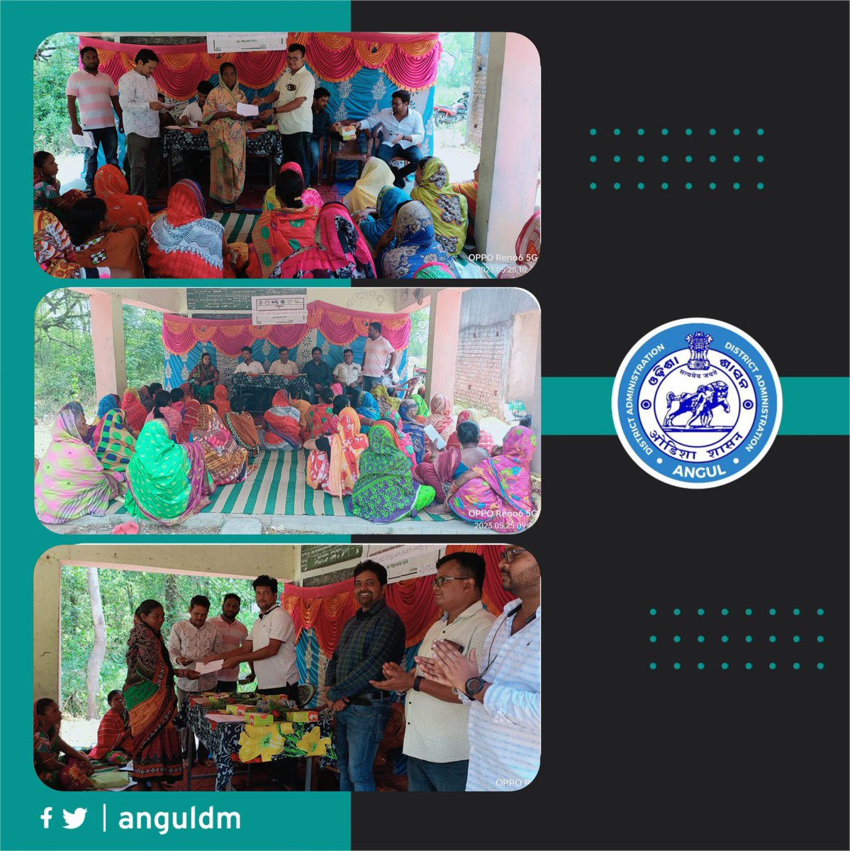 angul_dm's tweet photo. Work order distribution to Individual MGNREGS beneficiary through APC in  coordination with Sarapanch and Block staff under Angul Block. https://t.co/bUa52jEU6N