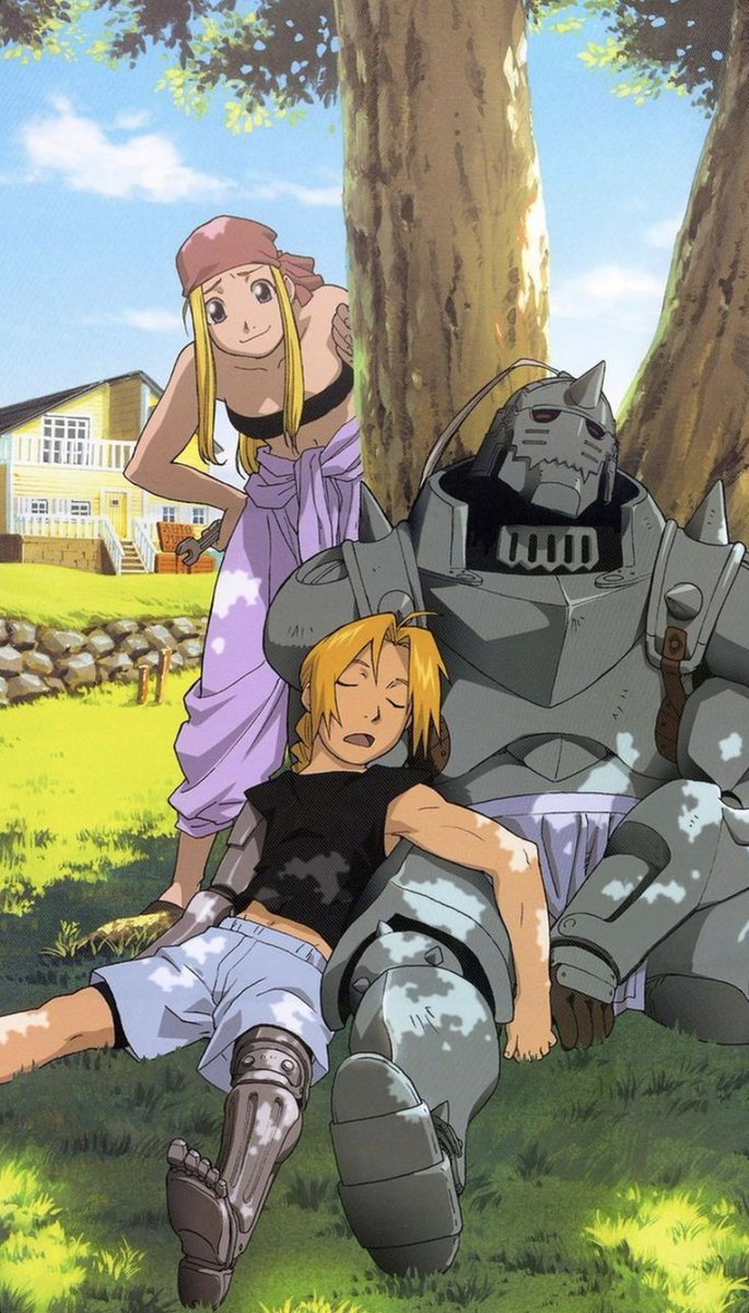 These 3 right here! #EdwardElric #AlphonseElric #WinryRockbell #FMAB #FullMetalAlchemistNrotherhood