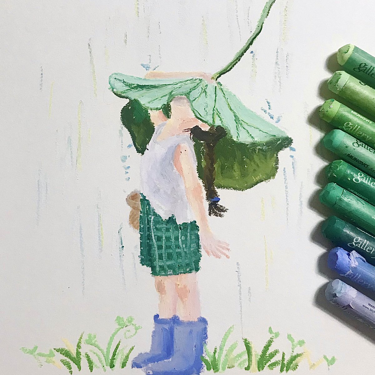 비가 주륵주륵☔️

#oilpastel #drawing #illustration #oilpasteldrawing #rain #rainyday #오일파스텔 #드로잉 #그림 #비 #우산 #비오는날 #날씨