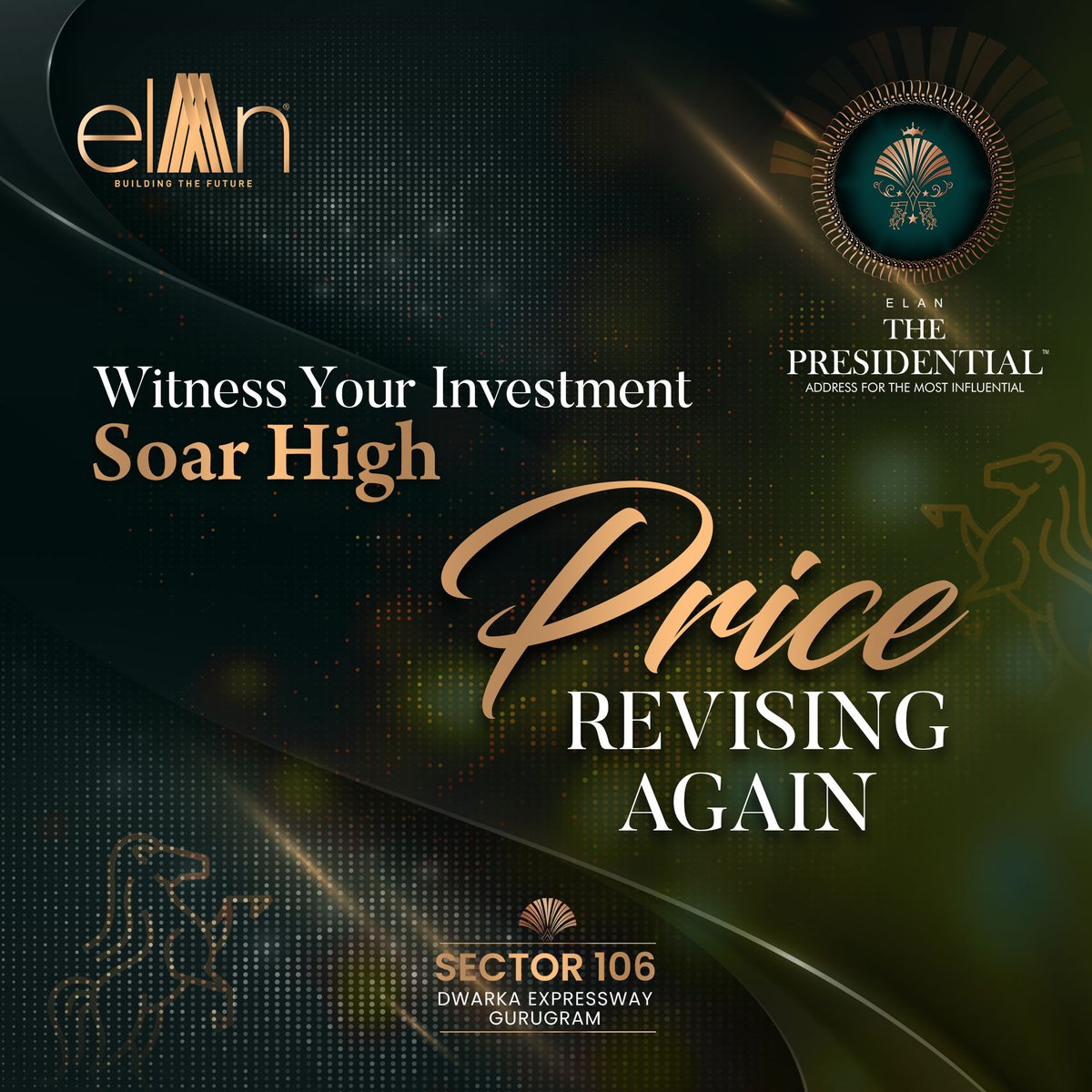 Get ready to witness your investment soar: Elan The  Presidential's price appreciation sets the stage for unprecedented growth!

#ElanGroup #ElanPresidential #Sector106 #ThePresidential #DwarkaExpressway #luxurywithelan #liveatelan #Gurguram #RealEstate #Luxury #Lifestyle