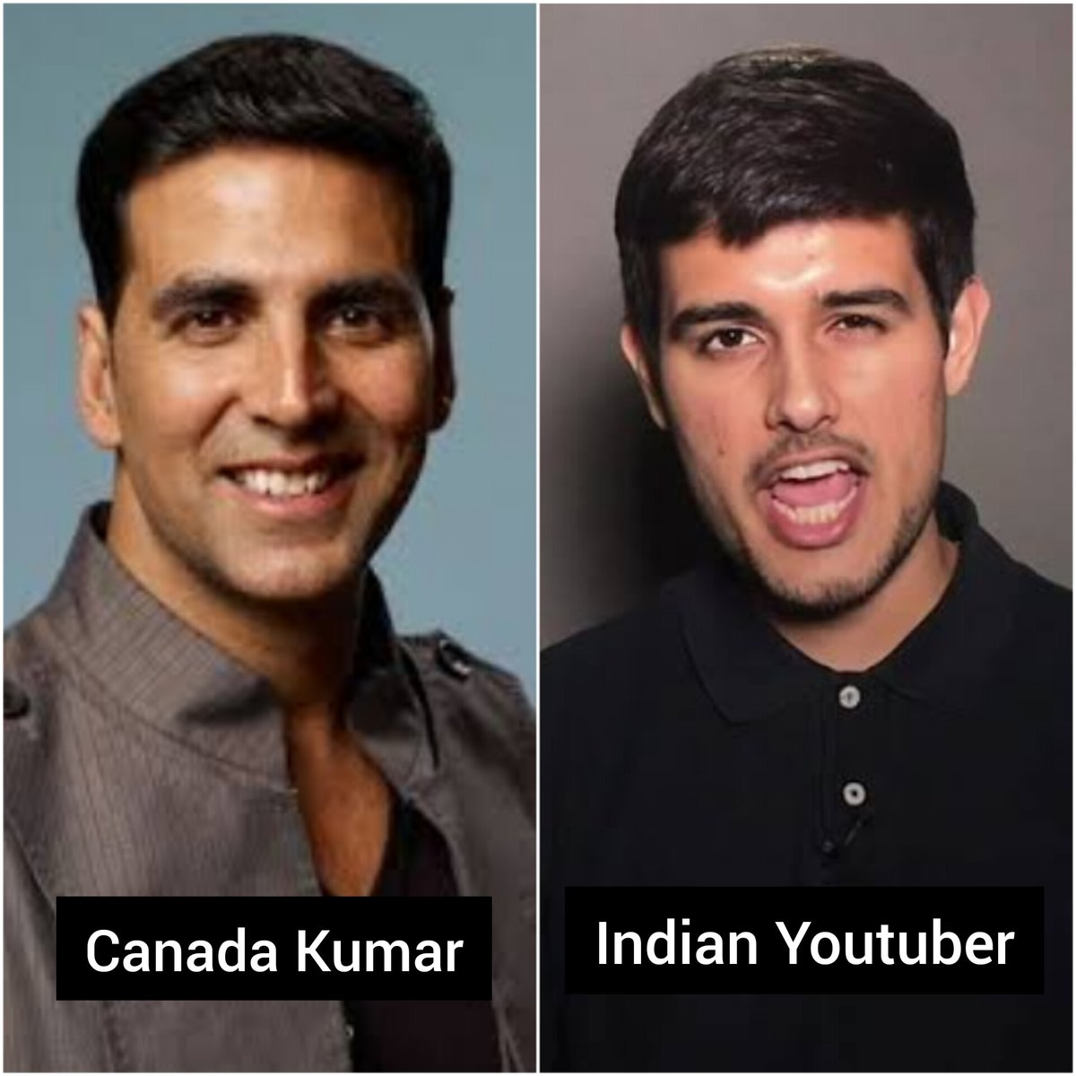 total_woke_'s tweet photo. Akshay Kumar lives in India, works in India, pays tax in India, has never lived in Canada but he is Canada Kumar.

Dhruv Rathee has lived all his adult life in Germany, works in Germany, pays tax in Germany but he is Indian Youtuber.

#doglaNRI https://t.co/FOHWCsbKrY