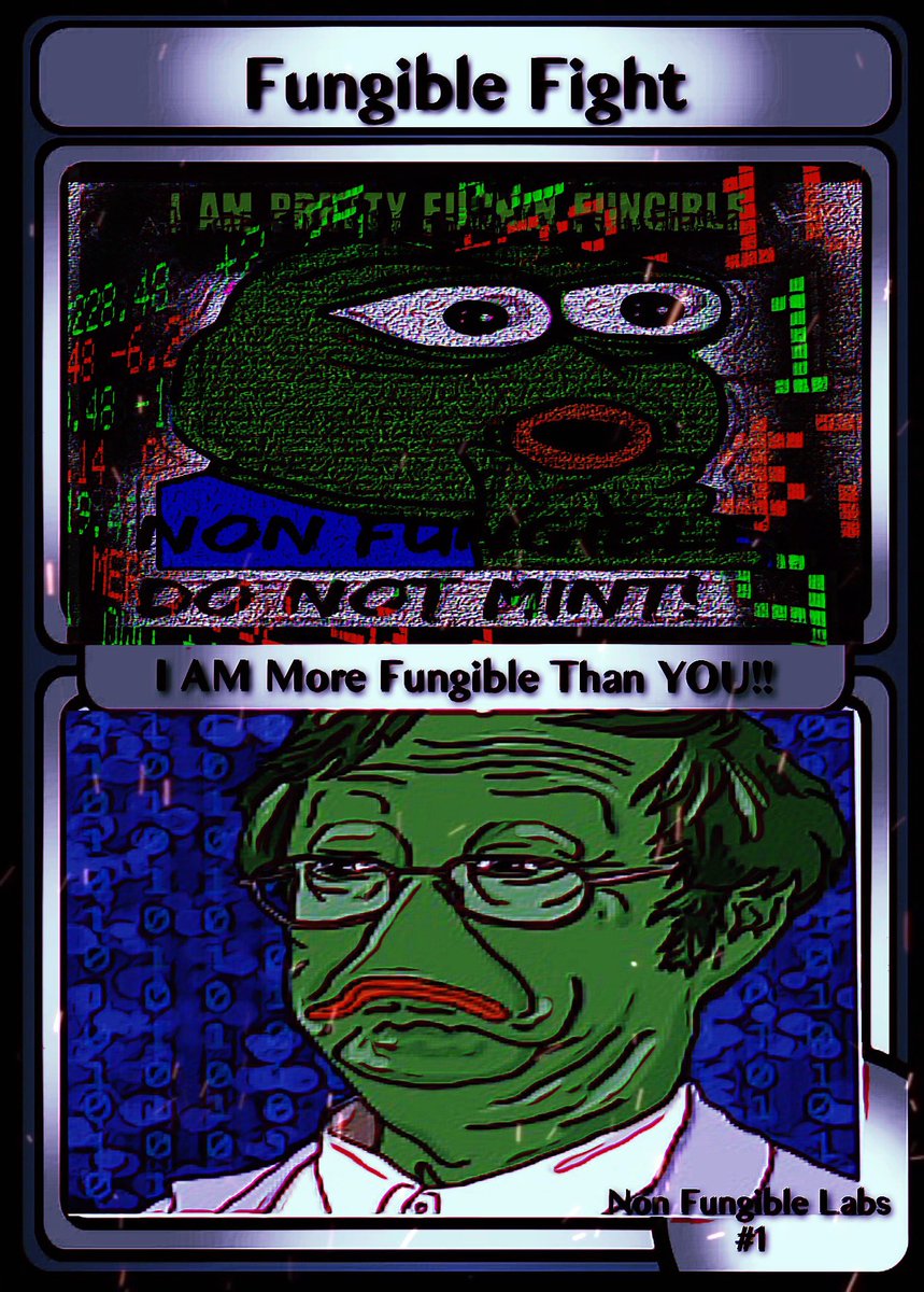 Claim is Open 
 • Fungible Fight Pepe Card
#nft #Crypto  #PEPE #BitcoinNFTs 
NFT Giveaway 

ends 48 Hours
Drop your Wallet 
Like Retweet 
Follow