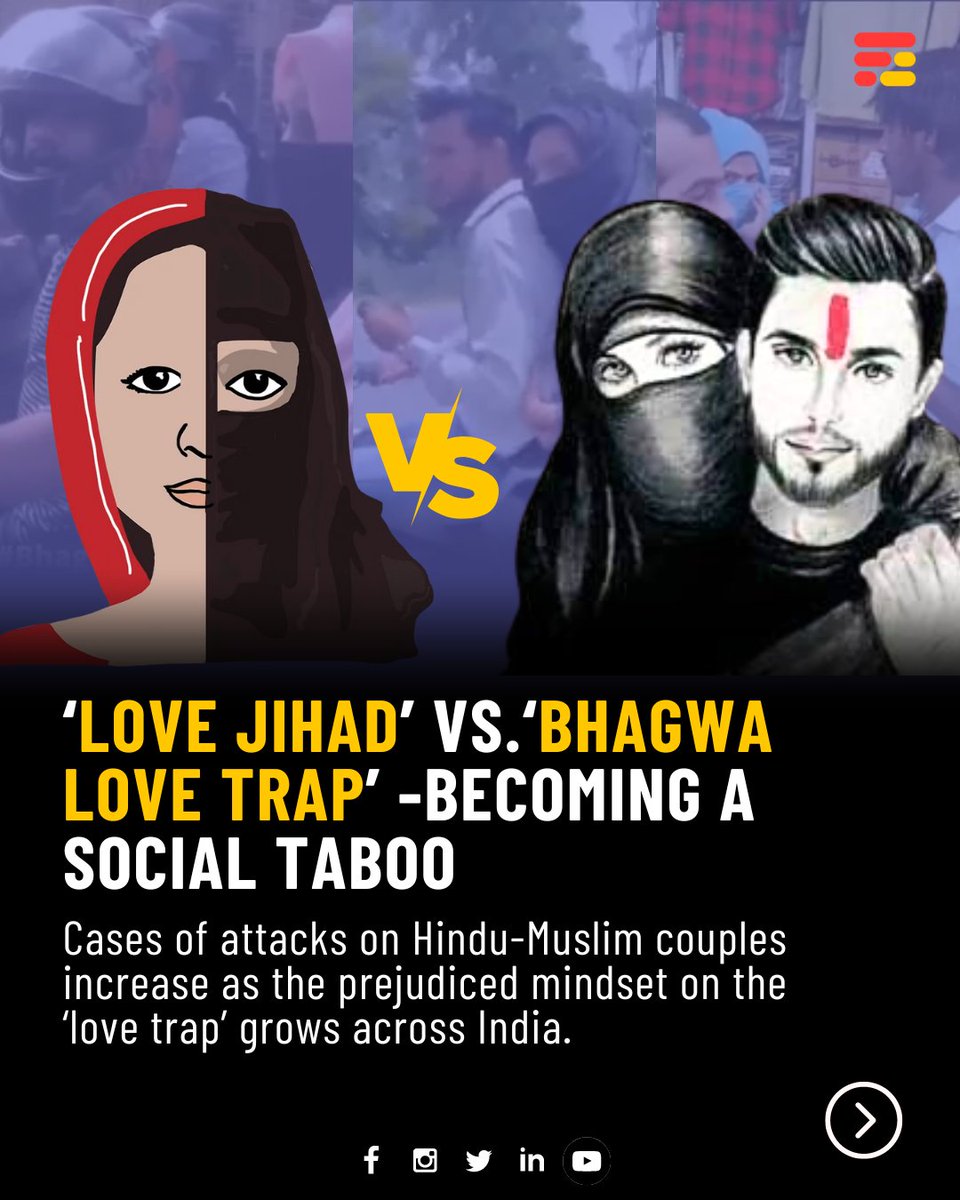 The interfaith couples were bullied by fanatics and driven out of public places. Several videos have been posted on social media.

#feedmile #lovejihad #bhagwalovetrap #communal #religious #hindu #muslim #couples #society #students #collegestudents #teenagers