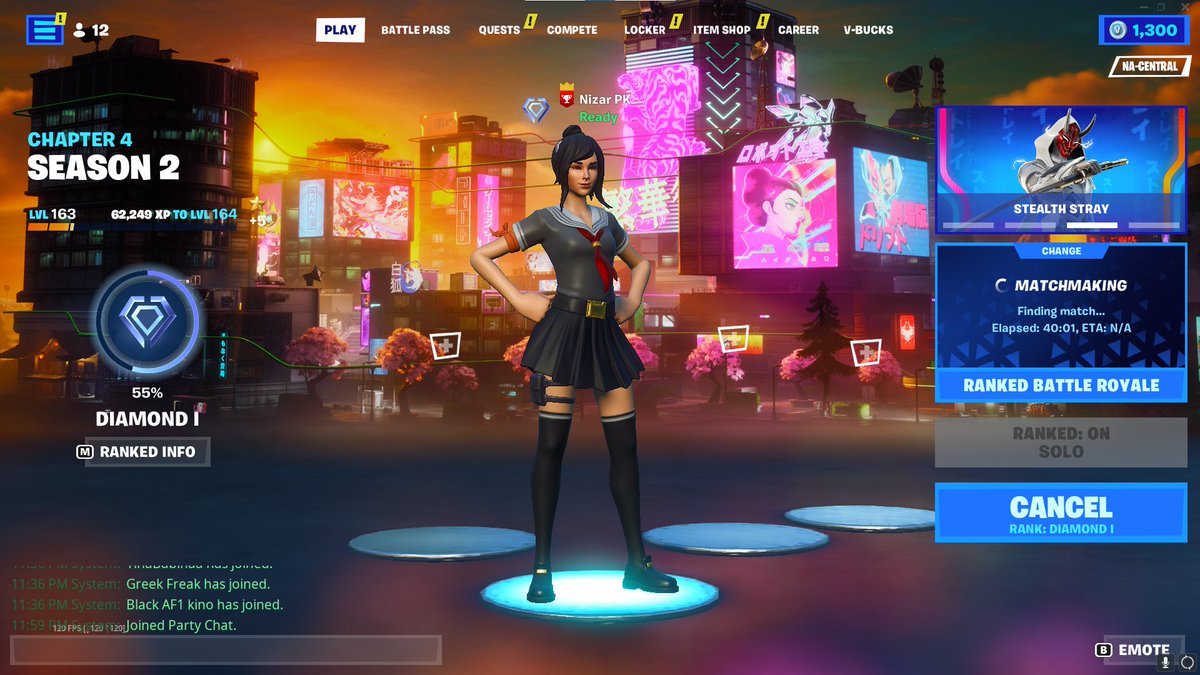 Fortnite is so fun on central