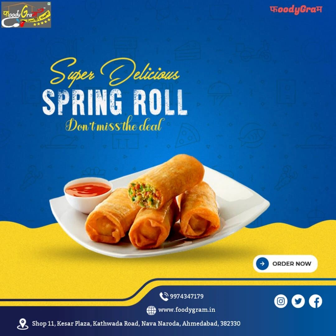 GramFoody's tweet photo. Veg Spring Roll

These spring rolls are sure to spice up your day! ����️

Contact Us for exiting Offers:- 9974347179

Also Available on Zomato And Swiggy

Website - https://t.co/k5lLHNCbVu https://t.co/egXJW5Er55