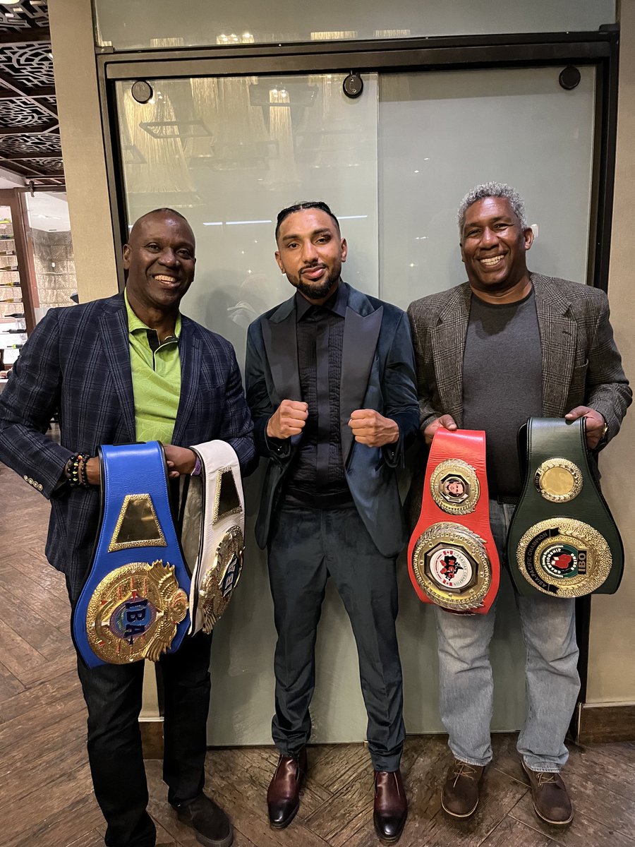 A great night of championship boxing with my college roomie.  It was a pleasure to see my old friend.  More than 40 years ago we were freshman roommates at Howard University Anthony “Chopper” Gill. Congrats to champ Sukh “Chakria” Singh an amazing win tonight.