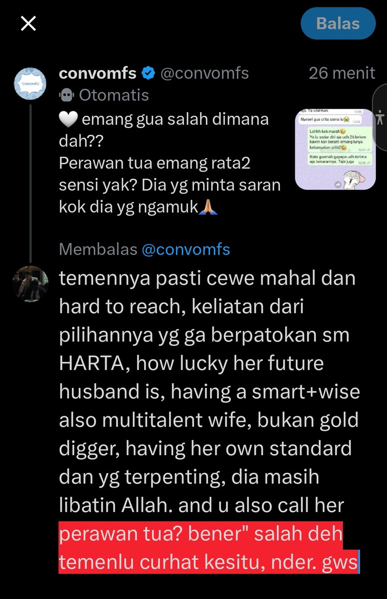 @convomfs temennya pasti cewe mahal dan hard to reach, keliatan dari pilihannya yg ga berpatokan sm HARTA, how lucky her future husband is, having a smart+wise also multitalent wife, bukan gold digger, having her own standard dan yg terpenting, dia masih libatin Allah. and u also call her-