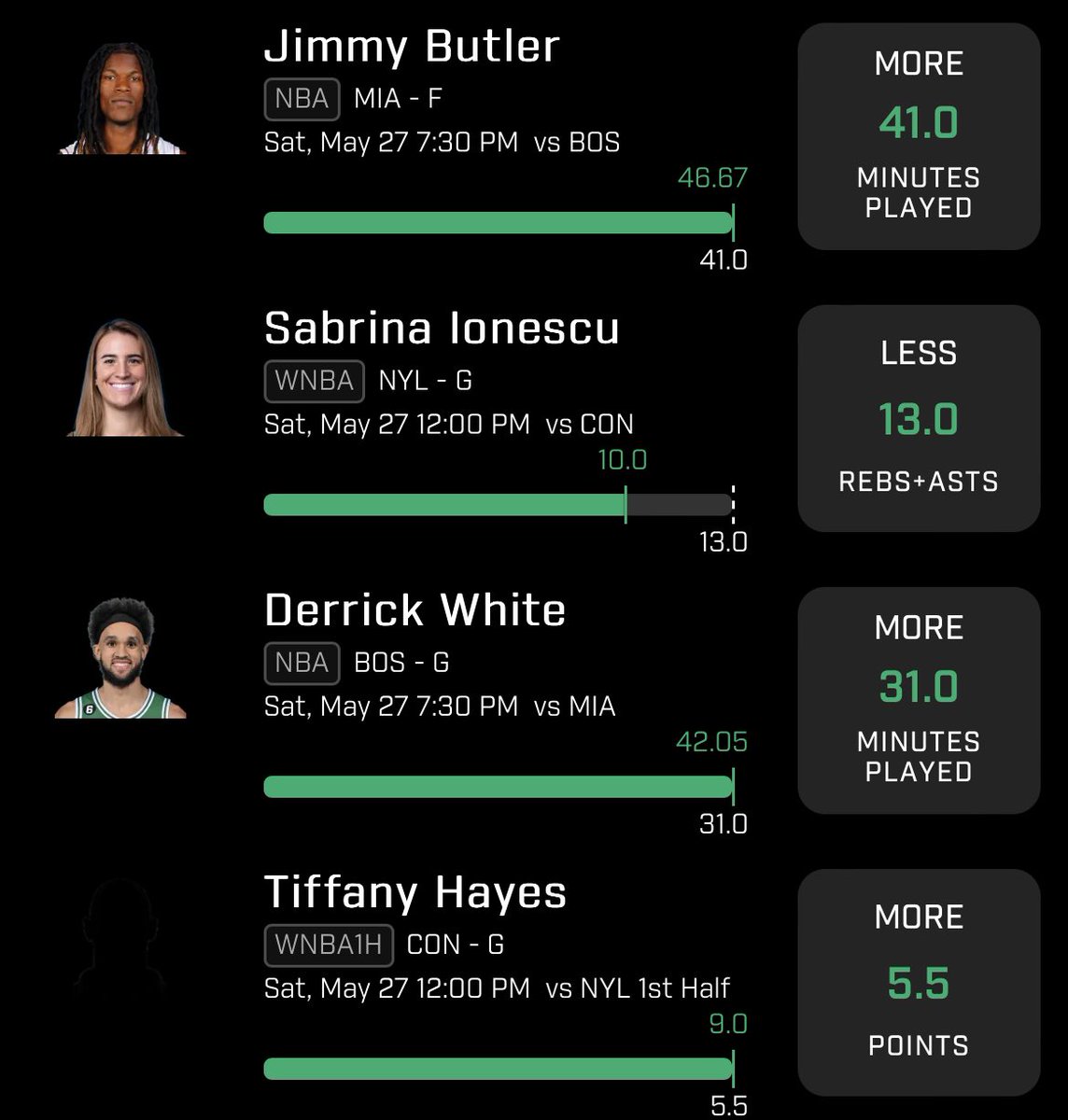 TheDFSDojo_'s tweet photo. PrizePicks:
Butler ✅ 
Sabrina ✅ 
Tiffany 1H Pts✅ 
Tiffany FTSY ✅ 
White ✅ 
Nneka ✅ 
Candace ✅ 
Trout ✅ 
Martin ✅ 
Vandersloot Sidebet ✅ 

Underdog:
Brown + Satou✅ +2U
Sabrina + Tiffany/Brown lay✅ +2U

15-0 on Picks💥

+15 UNITS CLEAN SWEEP🧹🧹

THE DOJO IS NUCLEAR🔥⛩ https://t.co/CWQG2pgQFE