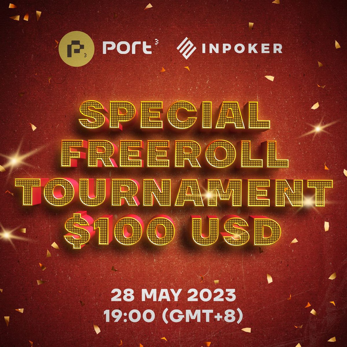 🚨Happening today!

🎉Join @port3network& @influencerpoker Poker Tournament $100!

⚡️Completed all tasks & minted your reward from #SoQuest? REGISTER NOW!

👉Tutorial on how to claim the ticket & register: bit.ly/InPoker

📅Join the game TODAY: 28.05, 11 UTC (7pm GMT+8)