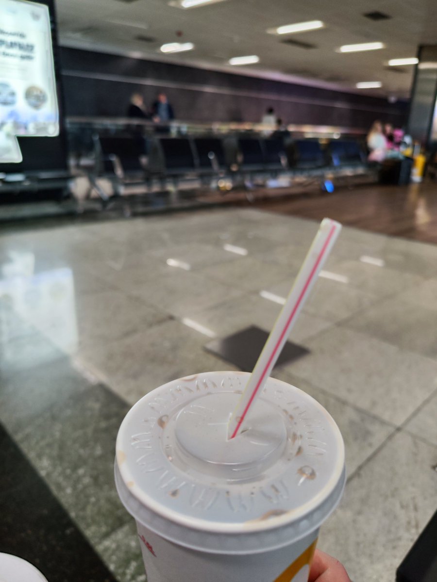 Ein letztes Mal mit einem Plastikstrohhalm trinken bevor es zurück in die kommunistische Papphölle geht