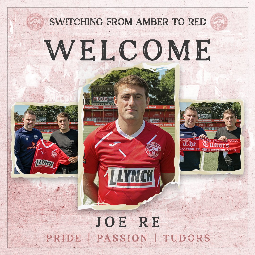 Hemel Hempstead Town FC (@hemelfc) on Twitter photo ๐๐๐๐๐๐๐๐๐ ๐
๐๐๐ ๐๐๐๐๐ ๐๐ ๐๐๐ ๐กโก๏ธ๐ด
We'd like to welcome <a href="/JoeRe__/">Joe Re</a> to Vauxhall Road ๐
The highly thought of midfielder spent four seasons with <a href="/cheshuntfcscore/">Cheshunt FC</a> gaining two promotions in his time there, alongside winning many player of the season awards! ๐๐๐๐๐๐๐๐๐ ๐
๐๐๐ ๐๐๐๐๐ ๐๐ ๐๐๐ ๐กโก๏ธ๐ด
We'd like to welcome <a href="/JoeRe__/">Joe Re</a> to Vauxhall Road ๐
The highly thought of midfielder spent four seasons with <a href="/cheshuntfcscore/">Cheshunt FC</a> gaining two promotions in his time there, alongside winning many player of the season awards!