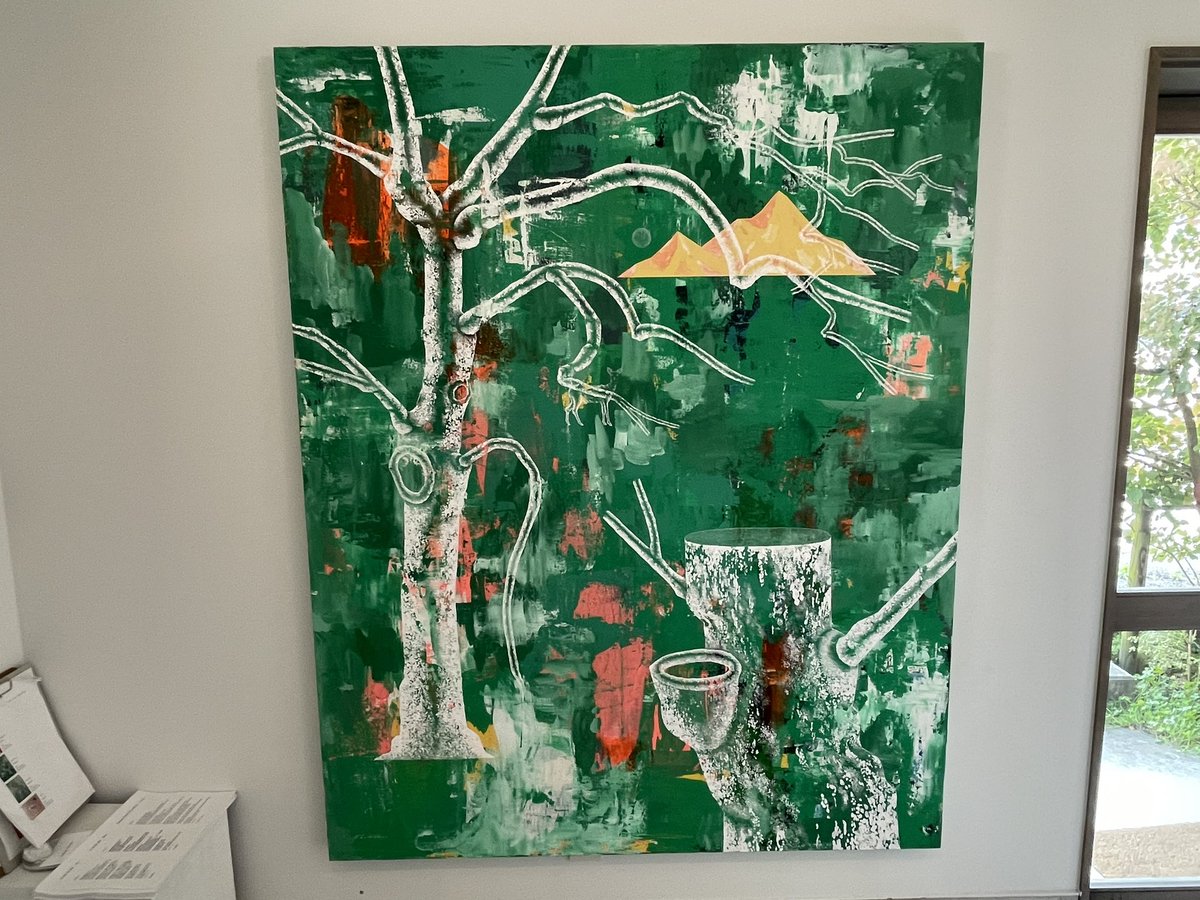 yokoi_10's tweet image. 田中健太郎さんの個展『兆し』

独特の雰囲気と魅力を持つ動物&amp;amp;植物&amp;amp;景色…会場に次々お客さんが現れ、大盛況ぶりも凄かった♨️

#田中健太郎 #kentaroutanaka
#現代アート #art  #contemporary