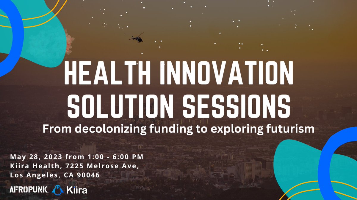 Dr. Roopan Gill (@roops22) on Twitter photo If you're in LA come check out this awesome event in collab with <a href="/afropunk/">AFROPUNK</a> @getkiira and American Medical Association. I'll be speaking on a panel to discuss #decolonozation and #funding representing <a href="/VitalaGlobal/">Vitala Global Foundation: Non-profit 🇨🇦</a>
Event is free! Sign up here: eventbrite.com/e/health-innov… If you're in LA come check out this awesome event in collab with <a href="/afropunk/">AFROPUNK</a> @getkiira and American Medical Association. I'll be speaking on a panel to discuss #decolonozation and #funding representing <a href="/VitalaGlobal/">Vitala Global Foundation: Non-profit 🇨🇦</a>
Event is free! Sign up here: eventbrite.com/e/health-innov…
